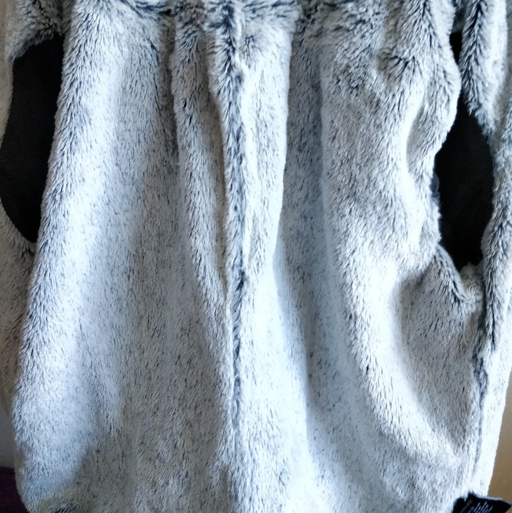 E2 Black Leather Fur Lined Hooded Leather Jacket S - Picture 7 of 8